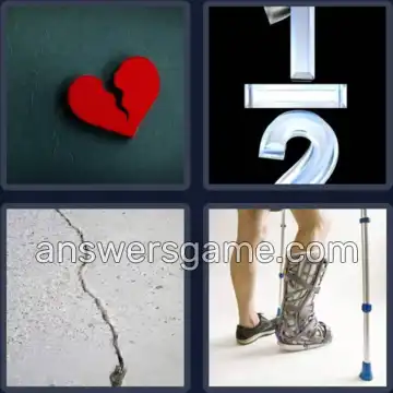 4 Plaatjes 1 Woord 5 letters BREUK