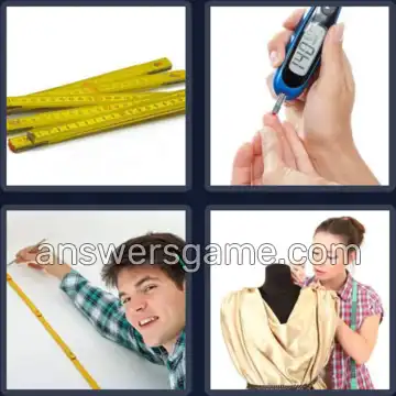 4 Plaatjes 1 Woord 5 letters METER