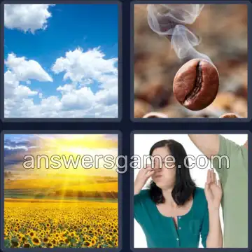 4 Plaatjes 1 Woord 5 letters LUCHT