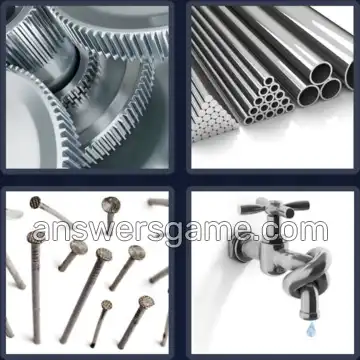 4 Plaatjes 1 Woord 5 letters IJZER