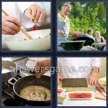 4 Plaatjes 1 Woord 5 letters KOKEN