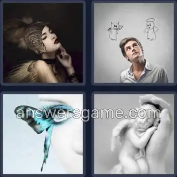 4 Plaatjes 1 Woord 5 letters ENGEL