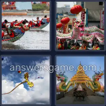 4 Plaatjes 1 Woord 5 letters DRAAK