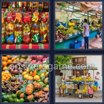 4 Plaatjes 1 Woord 5 letters FRUIT