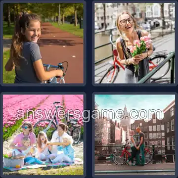 4 Plaatjes 1 Woord 5 letters FIETS