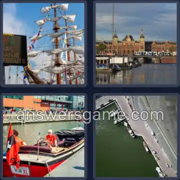 4 Plaatjes 1 Woord 5 letters HAVEN