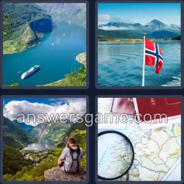 4 Plaatjes 1 Woord 5 letters FJORD