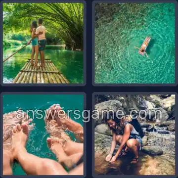 4 Plaatjes 1 Woord 5 letters WATER