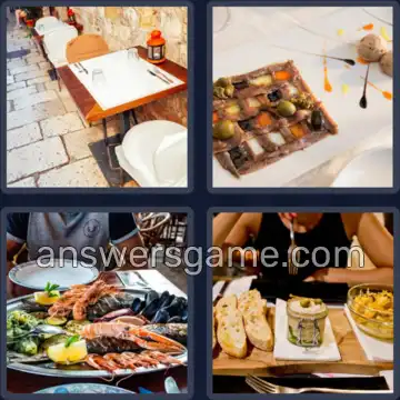 4 Plaatjes 1 Woord 5 letters DINER