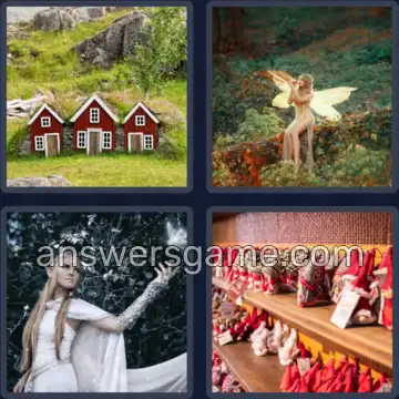 4 Plaatjes 1 Woord 5 letters ELFEN