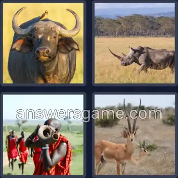 4 Plaatjes 1 Woord 5 letters HOORN