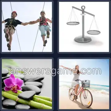 4 Plaatjes 1 Woord 6 letters BALANS