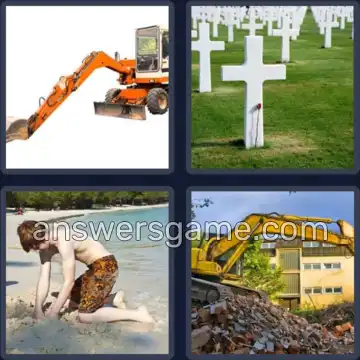 4 Plaatjes 1 Woord 6 letters GRAVEN