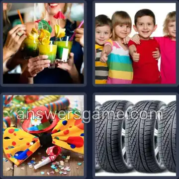 4 Plaatjes 1 Woord 6 letters VIEREN