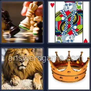 4 Plaatjes 1 Woord 6 letters KONING