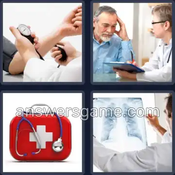 4 Plaatjes 1 Woord 6 letters DOKTER