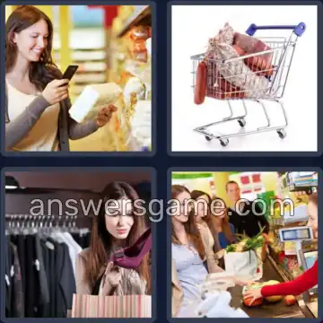 4 Plaatjes 1 Woord 6 letters WINKEL