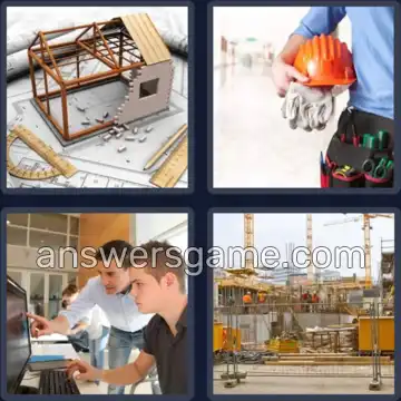 4 Plaatjes 1 Woord 6 letters WERKEN