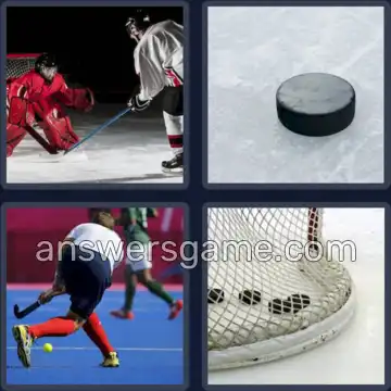 4 Plaatjes 1 Woord 6 letters HOCKEY