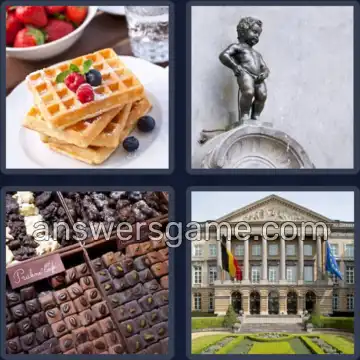 4 Plaatjes 1 Woord 6 letters BELGIE