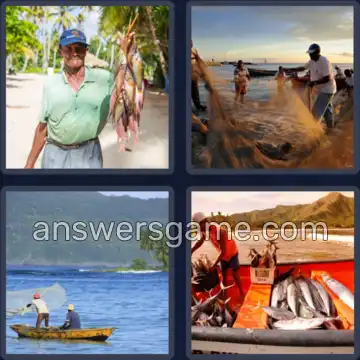 4 Plaatjes 1 Woord 6 letters VISSER