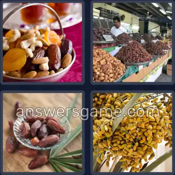 4 Plaatjes 1 Woord 6 letters DADELS