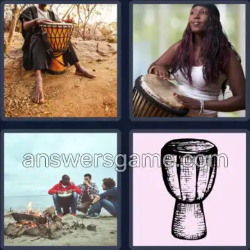 4 Plaatjes 1 Woord 6 letters DJEMBÉ
