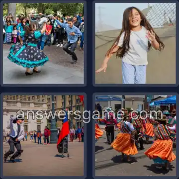 4 Plaatjes 1 Woord 6 letters DANSEN