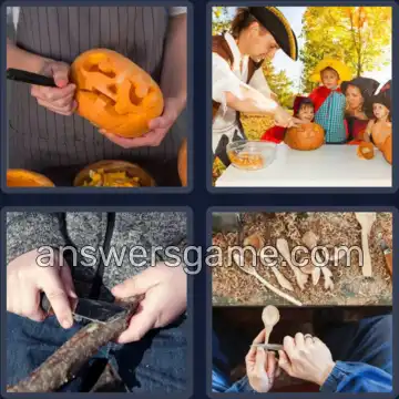 4 Plaatjes 1 Woord 6 letters KERVEN