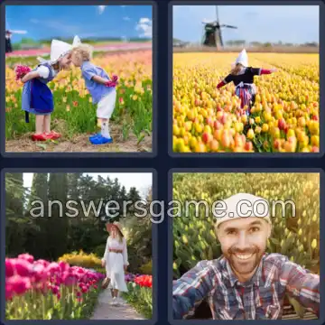 4 Plaatjes 1 Woord 6 letters TULPEN