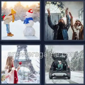 4 Plaatjes 1 Woord 6 letters SNEEUW