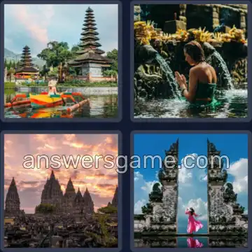 4 Plaatjes 1 Woord 6 letters TEMPEL