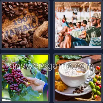 4 Plaatjes 1 Woord 6 letters KOFFIE