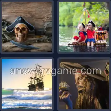 4 Plaatjes 1 Woord 6 letters PIRAAT