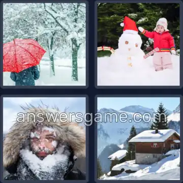 4 Plaatjes 1 Woord 6 letters SNEEUW