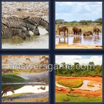 4 Plaatjes 1 Woord 6 letters VIJVER