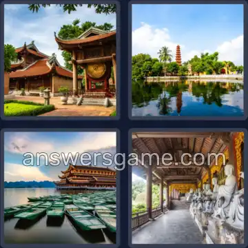 4 Plaatjes 1 Woord 6 letters TEMPEL