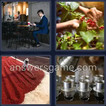 4 Plaatjes 1 Woord 6 letters KOFFIE