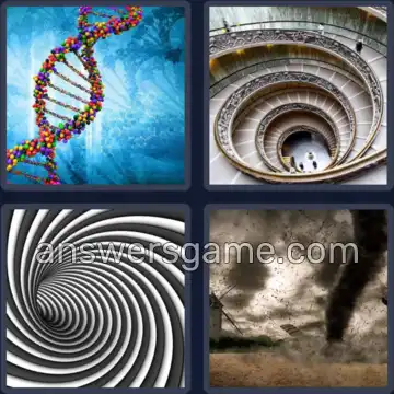 4 Plaatjes 1 Woord 7 letters SPIRAAL