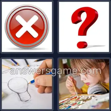 4 Plaatjes 1 Woord 7 letters TEKENEN