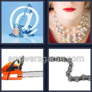 4 Plaatjes 1 Woord 7 letters KETTING