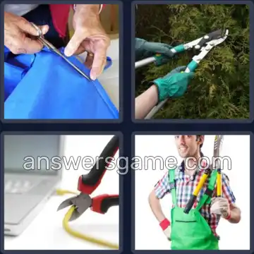 4 Plaatjes 1 Woord 7 letters KNIPPEN