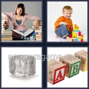 4 Plaatjes 1 Woord 7 letters BLOKKEN