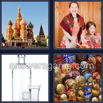 4 Plaatjes 1 Woord 7 letters RUSLAND