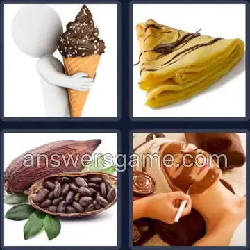 4 Plaatjes 1 Woord 7 letters CHOCOLA