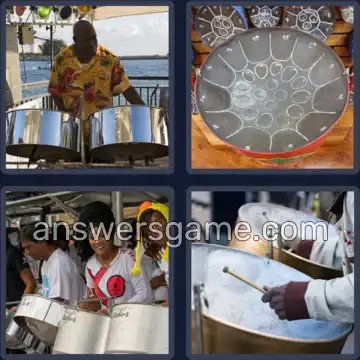 4 Plaatjes 1 Woord 7 letters TROMMEL