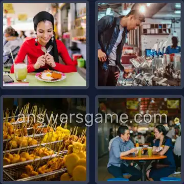 4 Plaatjes 1 Woord 7 letters VOEDSEL