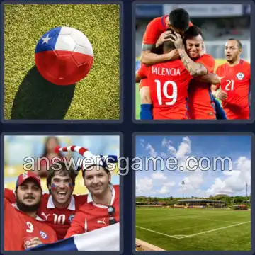 4 Plaatjes 1 Woord 7 letters VOETBAL