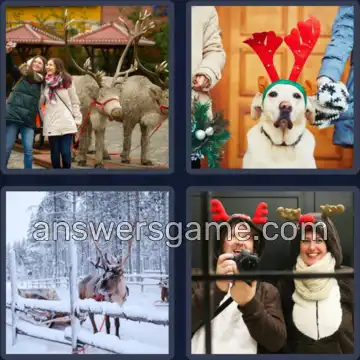 4 Plaatjes 1 Woord 7 letters RENDIER