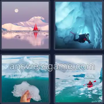 4 Plaatjes 1 Woord 7 letters IJSBERG